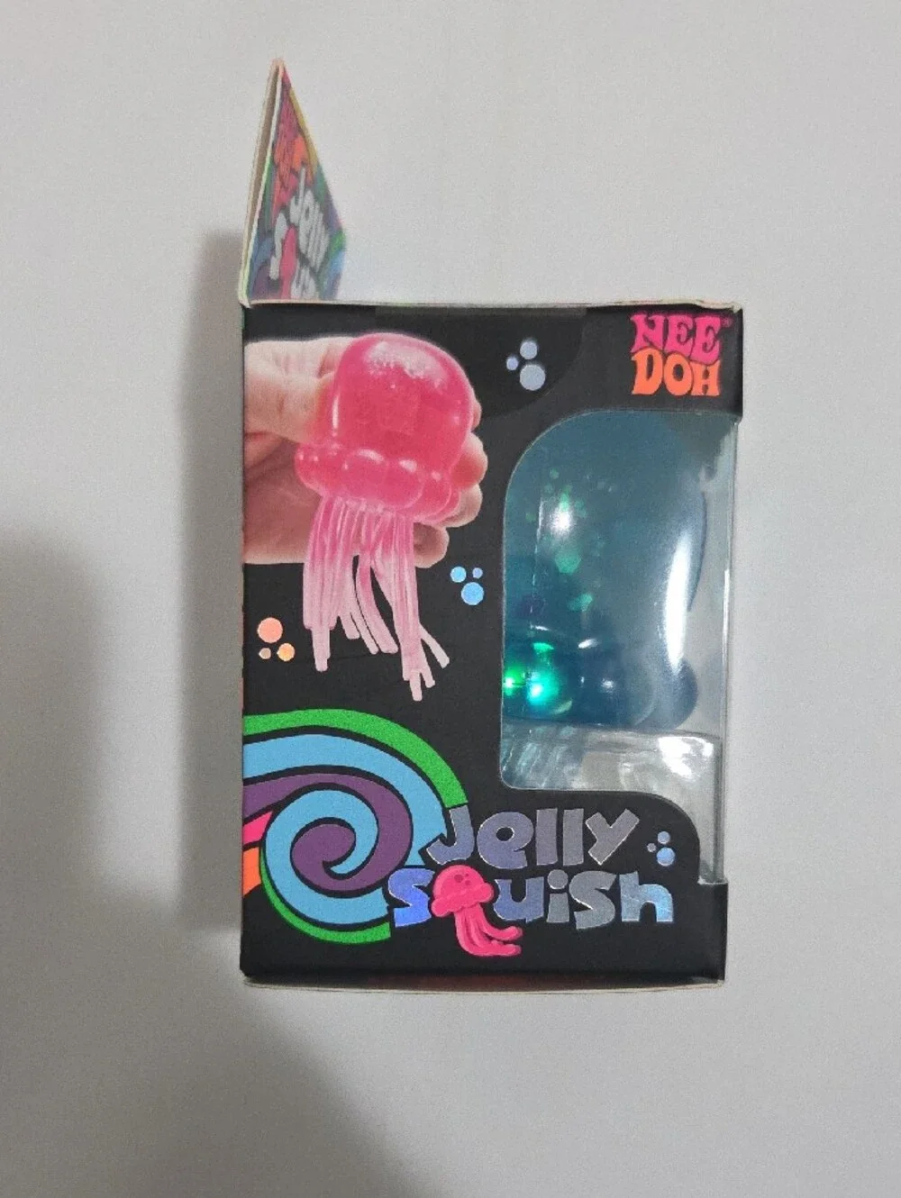 Needoh Jelly Squish Blue Jellyfish Squishy Toy-Authentic
